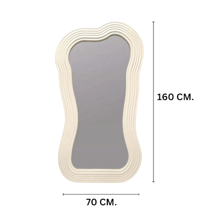 กระจกตั้งพื้น MY DOLLD HOUSE ZENN 160 CM. สีขาว_1